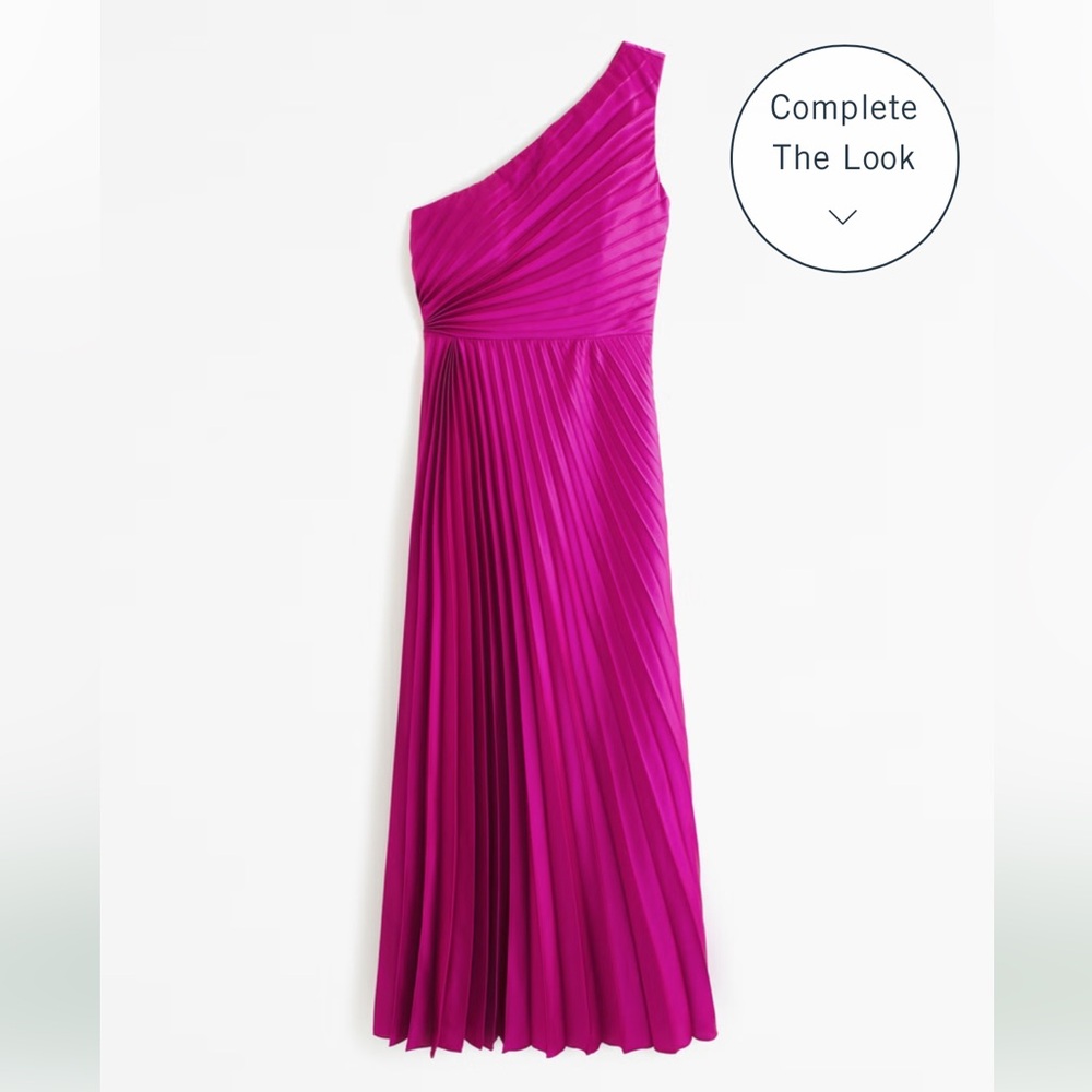 The A&F Giselle Pleated One-Shoulder Maxi Dress xs